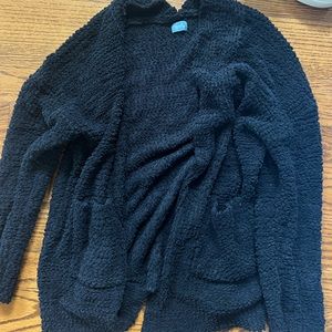 Black fuzzy cardigan from Nordstrom. Size medium/large. Womens.